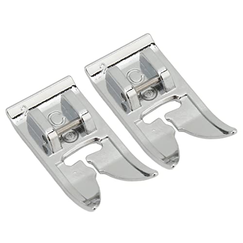 Juego de 2 pies prensatelas universales para máquina de coser miniatura 6