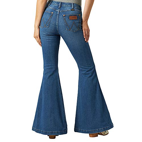 Wrangler Women's Retro Premium High Rise Trumpet Flare Leg Jean, Gabriella, 25W x 32L