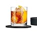 MarhJean Silicone Drink Coasters Anti-Slip Durable Reusable Coasters for Glasses Cups Mugs, Perfect to Protect Patio Furniture, Dinner Table or Bar, No More Water Rings and Wet Sticky Tables (Black)