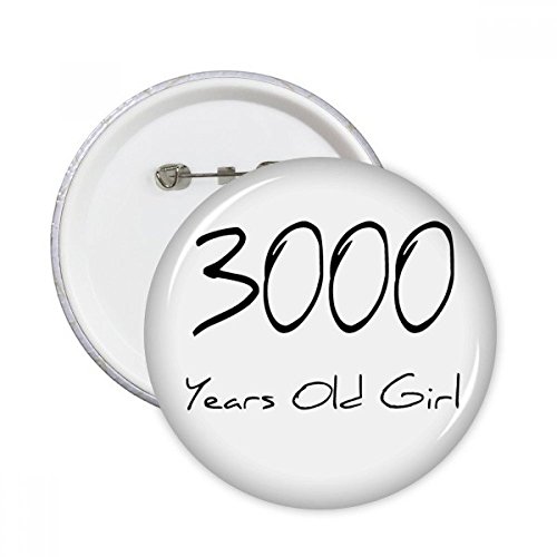 Pins ronde fille badge multicolore en lot de 5pcs, cadeau idéal