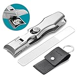 VOGARB Nail Clippers for Thick Nails Long Handle Large Wide Jaw Opening Cutter with Safety Lock...