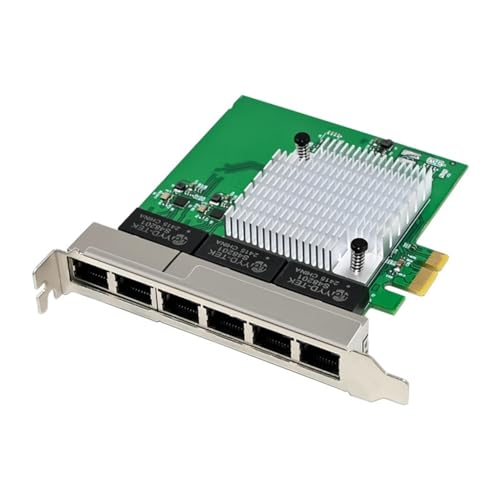 Tarjeta de red PCIe contra saturación de internet con 6 puertos Gigabit Ethernet