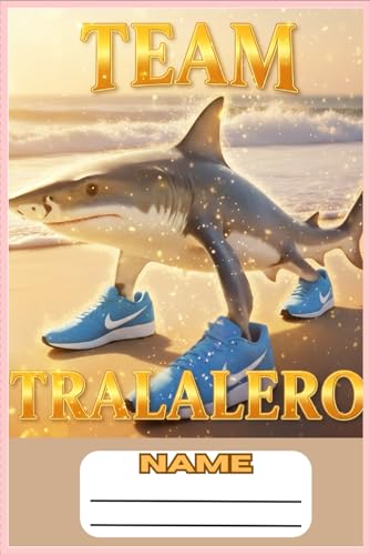 Team Tralalero Tralala Italian Brainrot Notebook 120 Pages | Funny TikTok Meme Notebook Perfect for Kids and Teens: Great for Doodling and Drawing or Taking Notes in School or Class