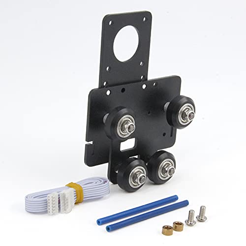 Zeberoxyz Upgrade Direct Drive Extruder Support Plate with 4pcs Pulleys Compatible with Dual and Single Gear,Easy Print 