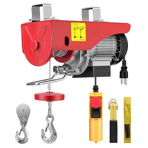 VIVOHOME Electric Hoist, 110V 440 Lbs Winch with Remote Control