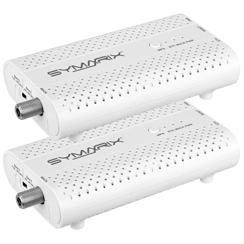 SYMARIX TMU 31 MoCA 2.5 Ethernet Over Coax Modem (EoC) Gigabit-Ethernet über Koaxialkabel Latenz <1ms (Starter-Set)