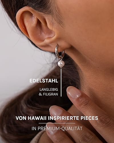 Purelei Diligence Ohrringe Damen – Edelstahl Creolen, Wasserfeste 10mm Damenohrringe, Hochwertiger langlebiger Schmuck für stilvolle Looks… – Ansicht 3