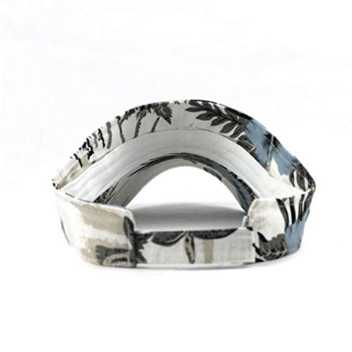 Sun Visors For Women Floral Spf 50+ Uv Protection Beach Visors Hawaii Print Adjustable Sun Hats Men Baseball Caps Khaki #TOP2