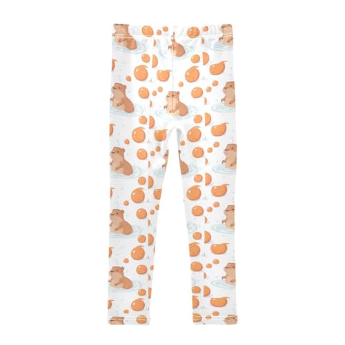 Boccsty Capybara Bubble Girls Leggings Kids Yoga Pants Dance Active Tights 4T2