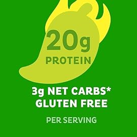 Quest Nutrition Chili Lime Tortilla Style Protein Chips, 20g Protein, 3g Net Carbs, Low Carb, Gluten Free, 1.1 oz (Pack of 4)