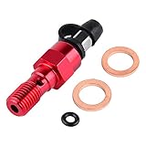 Peso del artículo: 0.03kg NO LOGO SHIYM-MTC, M10x1.25mm M10x1.0mm Pinza de Freno Banjo Perno Tornillo de Purga for Yamaha R1 R3 R6 MT07 MT09 FZ09 Honda CBR 600 F2 F3 F4 F4i (Color Name : Rojo, Specifications : M10x1MM)