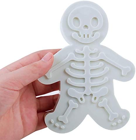 KAISHANE Halloween Skull Gingerbread Men Cookie Cutters Fondant Biscuit Molds