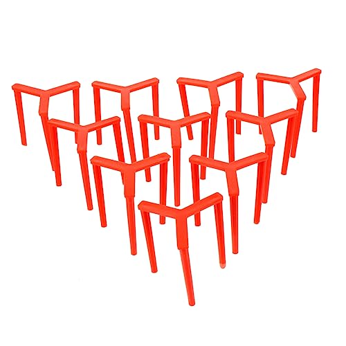 CIYODO Pizza Rack Holder Stand Anti-stick Box 100pcs Pizza Stands Stackable Plastic Tripod for Storage