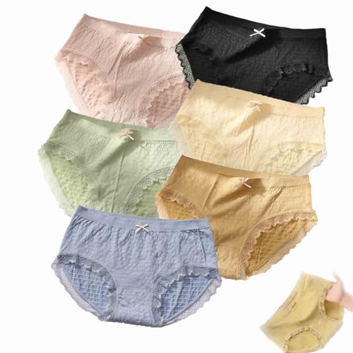 FallSweet Slip Taille Haute Sans Déformation, Sous-vêtements Pour Femmes, Culottes Sans Couture, Paquet De 5,2noir+2beige+rose,S