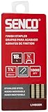 SENCO L14BGBR 1-1/8' 18 Gauge 1/4' Crown Finish Staples, Stainless Steel Finish 1,000 Count Pack