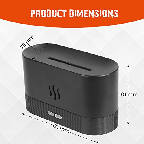 La Kitchenette Portable Flame Diffuser Humidifier, Essential Oil Diffuser, Humidifier, Aroma Therapy, Ultrasonic Usb Humidifier, Flame Diffuser, Aroma Diffuser For Bedroom, Aromatherapy Gifts (Black) #TOP5