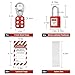TAEGIQI Lockout Tagout Station with Loto Devices,Lock Out Tag Out Kit Board with 4 Brass Cylinder Safety Padlocks,Hasp,Lockout Tags for OSHA Compliance,U02