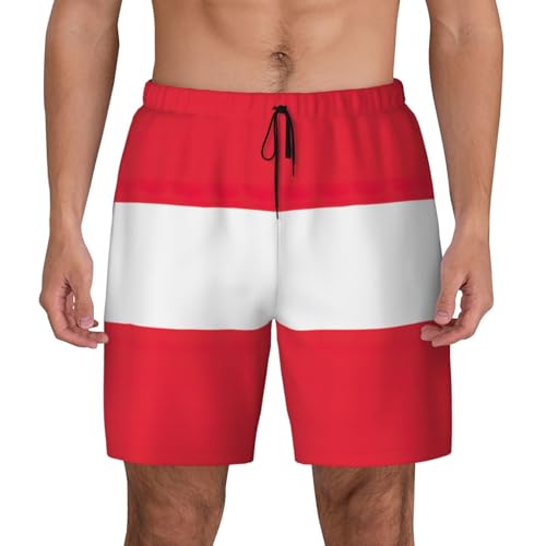 Short de bain homme compression séchage rapide maillot drapeau autrichien