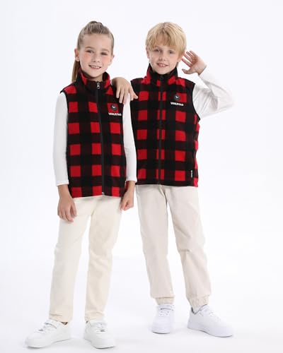 Image of Venustas Kids Heated Fleece Vest with Battery Pack Included, Warmer Youth Electric Heating Vest for Girls