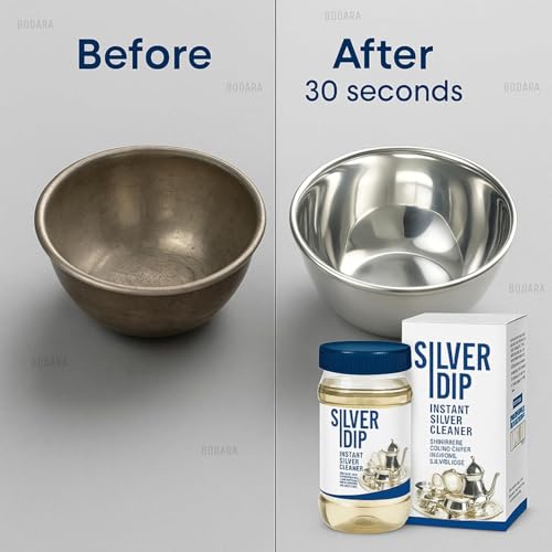Image of Silver Dip - Fast-Acting Silver Cleaner for Home & Kitchen Use | Instantly Restores Shine Without Fading or Damage