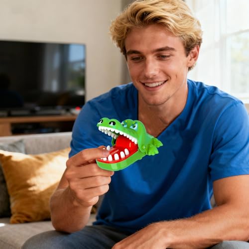 xianshi Krokodil Spiel Spielzeug Krokodil Zähne Kroko Doctor Kinder Croco doc Spiel Spielzeug Zähne Schnappt Spaß Mund Finger beißen,Partyspiele,für Jungen und Mädchen