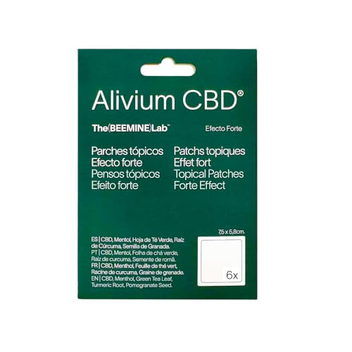 Toppe Alivium CBD - Benessere e Comfort Naturale - Muscoli e Articolazioni - Toppe topiche CBD, mentolo, curcuma e tè verde - schiena, lombare, ginocchia, spalle e altro ancora