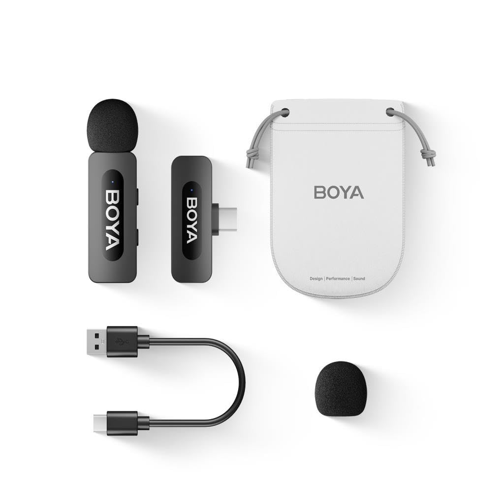 BOYA Micro Sans Fil BY-V10 V2.0-1TX + 1RX