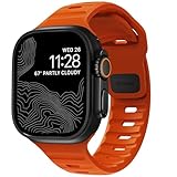 Design: sporty watch strap in lightweight and breathable design for all 49 mm/45 mm/44 mm/42 mm versions of the Apple Watch. Waterproof: Both the bracelet and the clasp are waterproof. Stable: holds a 5-20 kg (corresponds to approx. 49-196 Newton) st...