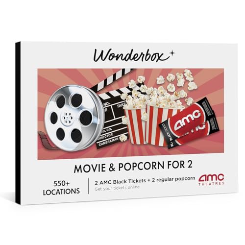WONDERBOX AMC Movie Night Experience for 2, Gift Box with