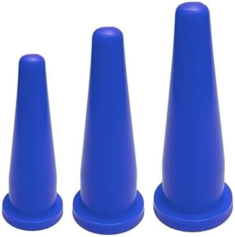 3 Pcs Blue Dilator Set – Soft Flexible PVC – Small, Medium & Large | Medical Grade Anal Dilator Set | Hospital Grade Rectal Dilatation Device | Reusable Rectal Therapy Device | Body-Safe Medical Plastic Dilator