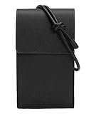Weiches, genarbtes Glattleder Liebeskind Berlin Basic Mobile Pouch, black , onesize (HxBxT 17.0 cm x 10.0 cm x 3.0cm)