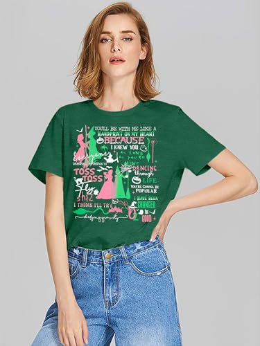 Musical Shirt for Women Witch and Princess T Shirt Changed for Good Tee Musical Movie Short Sleeve Tops2