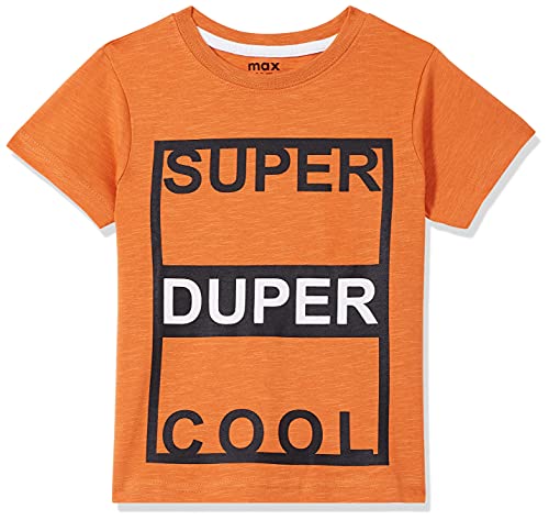 Image of Max Boys Typographic Print Crew Neck T-Shirt