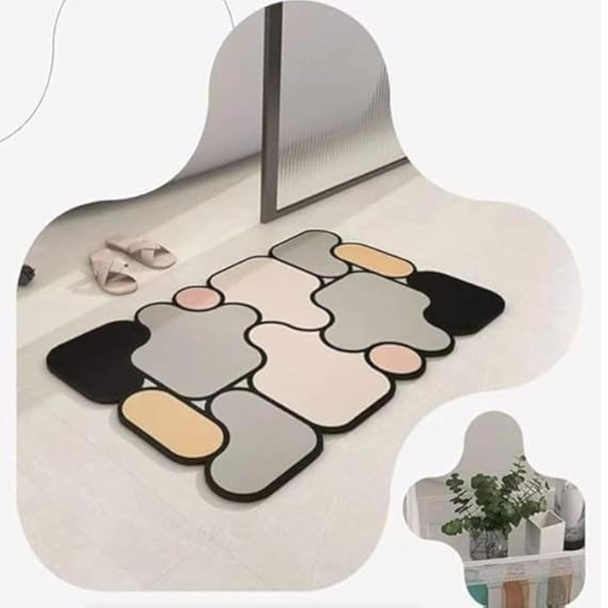 Puzzle 5D Bath Mat, Quick-Drying Non-Slip