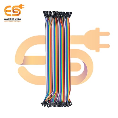 Image of Electronic Spices Jumper Wire cable 40 pin Female to Female 26AWG (21cm)