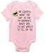 My Grandma's Crazy Funny Cute Baby One-piece Bodysuit for Boys and Girls (6-12 Months, Pink)