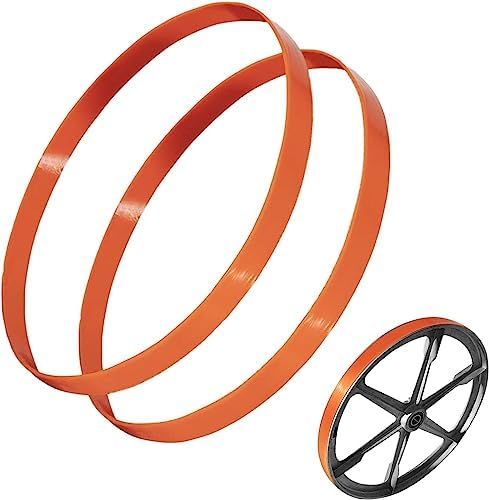 for Delta Rockwell Craftsman 14" Band Saw Tire, 2 pcs Polyurethane Band Saw Tires 905145 3AD92501 (14 inch x 1 inch x 1/8 inch)
