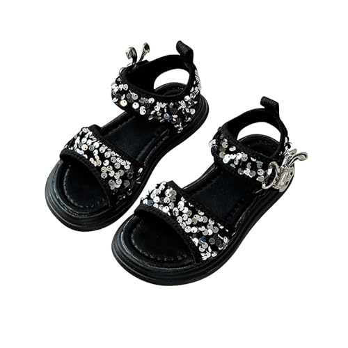 Girls Summer Soft Bottom Non Slip Sports Sequins Sandals Beach Shoes Jelly Sandals for Toddler Girls