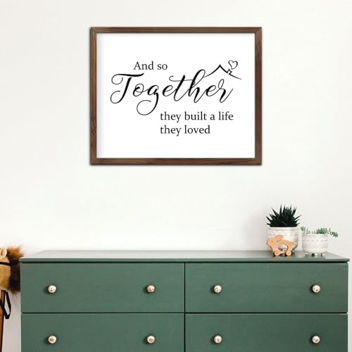 Décoration murale pour étagère panneau en bois citation inspirante - 5