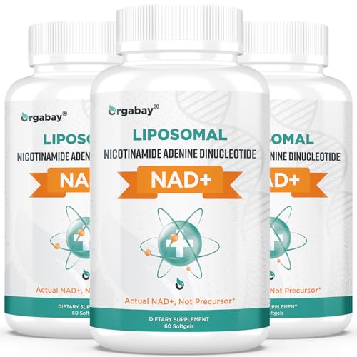 Orgabay Liposomal NAD+ Supplement 500 mg 180 Softgels