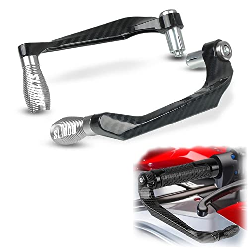 Protège-mains de moto guidon levier embrayage frein Aprilia SL1000 argent