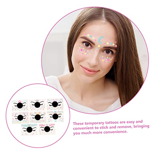 Gadpiparty 16 Folhas De Adesivos Fluorescentes De Plástico Para Formatura