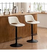 YOUNIKE Barkruk, set van 2, barstoelen, în hoogte verstelebaar, draaistoel, keukenstoeleen, toonbank