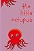 red cute octupus notebook a nice gift for the halloween, birthday and new year
