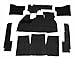 Carpet Kit, 7 Piece, for Beetle 58-68, Black, Compatible with Dune Buggy