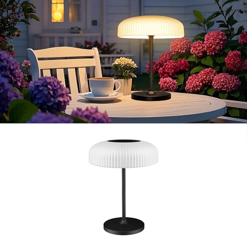 Truthoid Cordless Solar Table Lamp for Indoor Outdoor, Hand-Wave/Touch Control，IP65