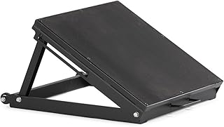 Titan Fitness Angled Plyometric Box, Plyo Box Opens to 30 Degree Angle, Slant Boards with Handles and Wheels for Transport, Foldable for Storage