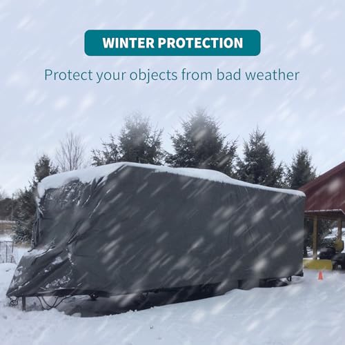 TARPAL tarp 8x12 Feet Super Heavy Duty Tarps Cover 20mil Waterproof UV Protection Rip and Tear Proof Tarpaulin with Grommets(Grey/Brown) by TARPAL - Image 4