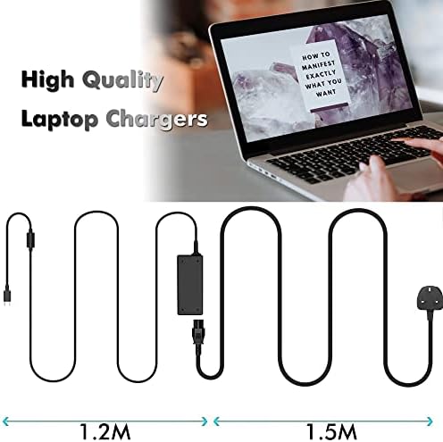 45W USB C Type C Chromebook Charger Adapter for HP Chromebook X360 HP Spectre X360 HP Elite X2, Lenovo Chromebook, Dell Acer Samsung Chromebook
