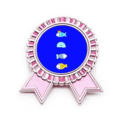 Broche méduse de l'océan en métal rose taille M aux finitions délicates et soignées